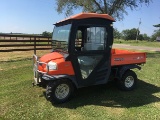 2006 Kubota 900 diesel 4x4, power steering, hyd. dump bed, 1331 hours, cert. of origin