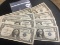 Lot of 8 1957 Silver Certificates