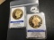 Lot of 2 Replica 24kt Gold Layered