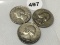(3) Silver Quarters