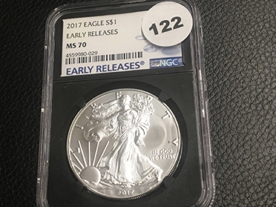 2017 Silver Eagle NGC MS70 Early Release