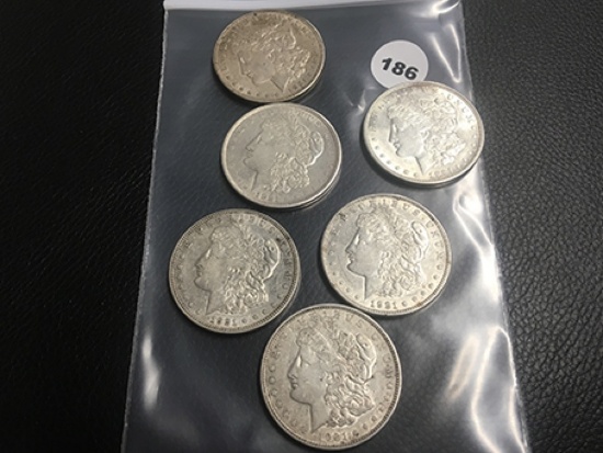 6X$ 1921 Morgan Dollars