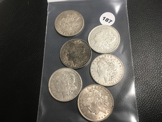 6X$ 1921 Morgan Dollars