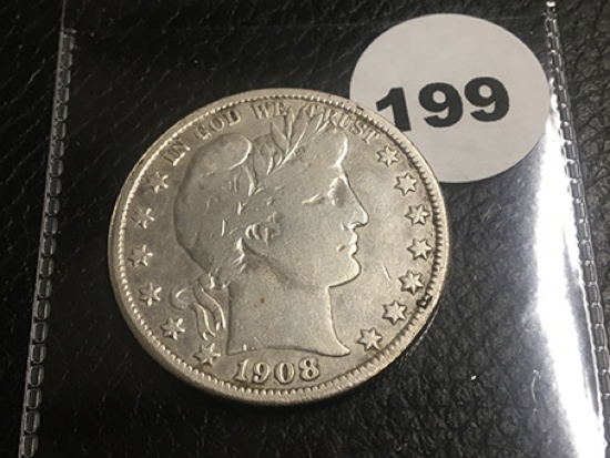 1908-O Barber Half Dollar