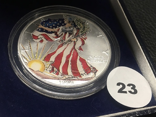 1999 Colorized Silver Eagle