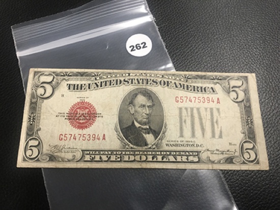 1928-C Five Dollar Bill