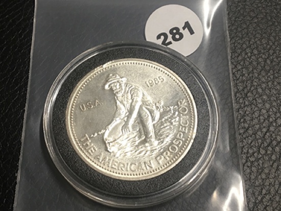 1985 Prospector, 1 oz Silver
