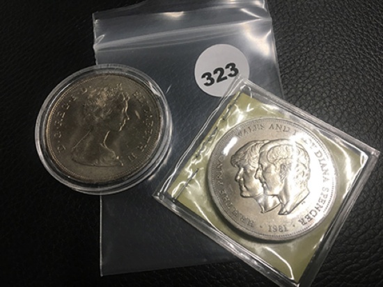 (2) Royal Wedding Coins