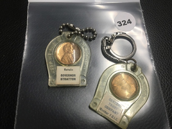 (2) Good Luck Key Chains