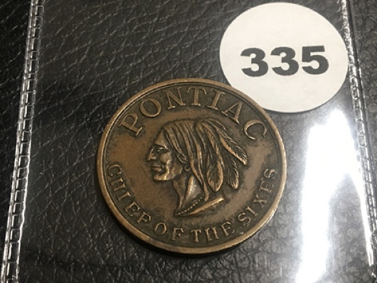 Pontiac GM Motors Token