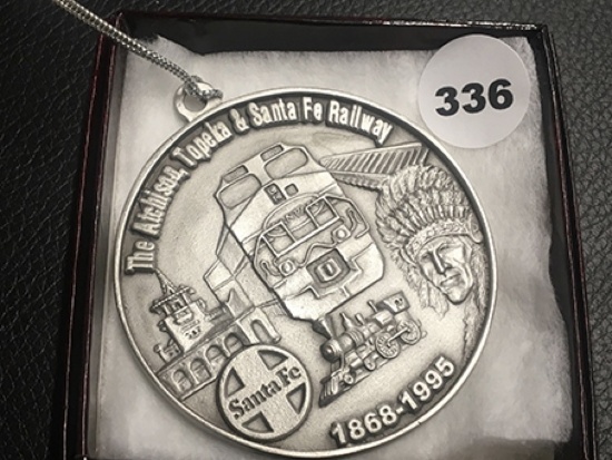 127 Year Heritage Santa Fe Railroad Ornament