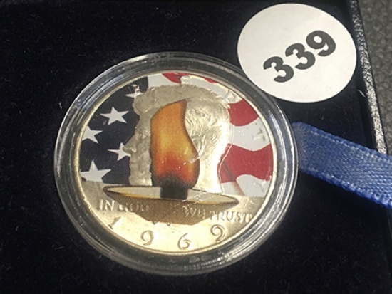 1969 Painted Half Dollar