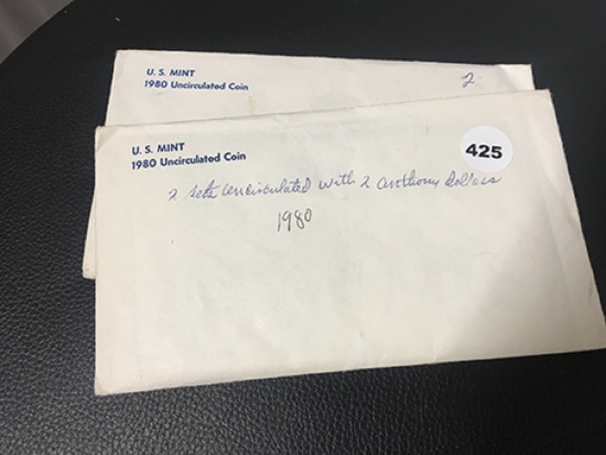 (2) 1980 Mint Sets