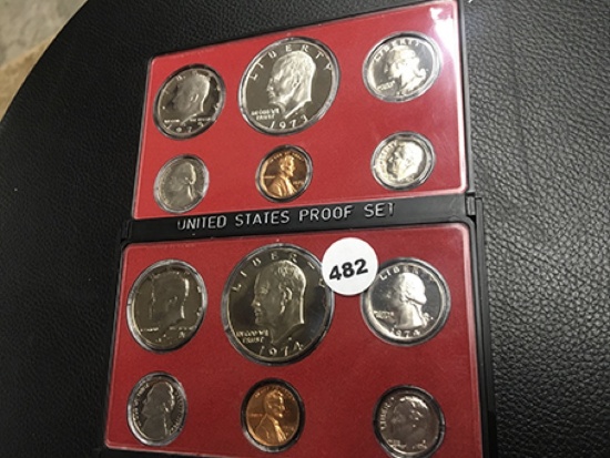 1973 & 1974 Proof Sets