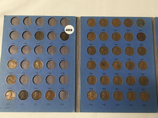 Partial Lincoln Cent Book