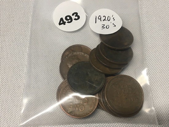 1920"s & 30"s Lincoln Cents