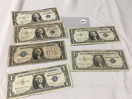 (6) $1 Silver Certificates