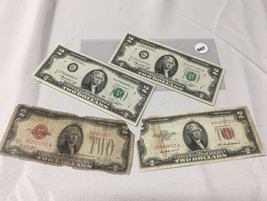 (4) $2 Bills