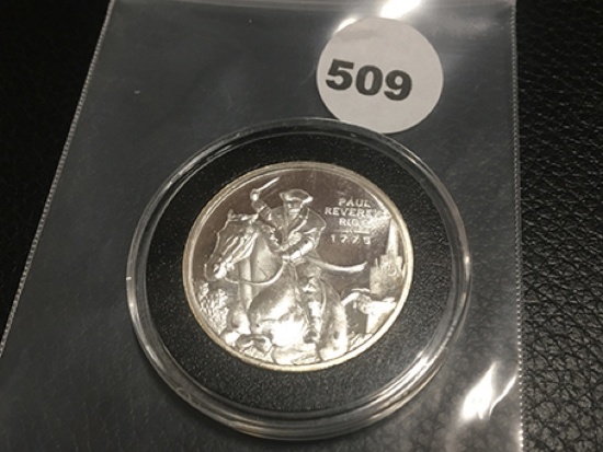 1/2 oz. Silver Paul Revere's Ride