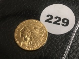 1911 $2 1/2 Gold Indian