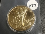 1998 (Gold Plated) 1 oz Silver Eagle