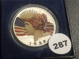 1922 Painted Peace Dollar