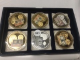 American Mint Plated 24k & Silver Set