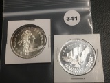 (2) 1 oz Silver Rounds