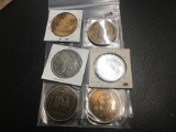 Lot of 6 Medals & Tokens