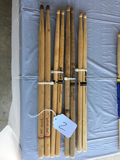 4 pair of Pro Mark Sticks