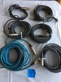 (6) 3 prong mic cords