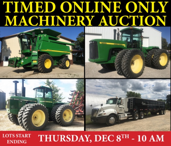 Wilson Farms Timed Online Only Machinery Auction