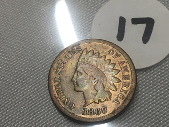 1869/69 Indian Cent