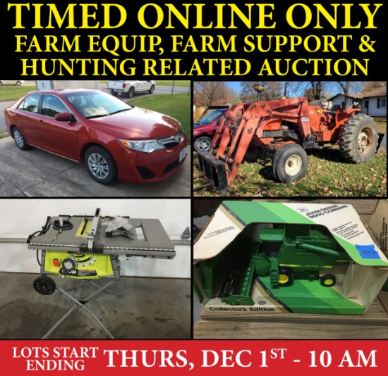 Farm Equipment, Farm Support & Hunting Related