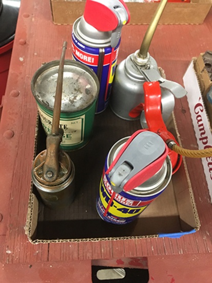 Oil Cans, WD 40