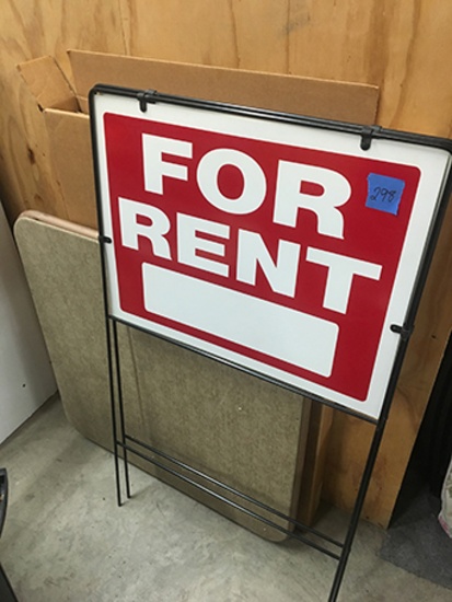 (2) signs & Card Table