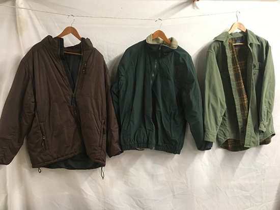 (3) Large Coats