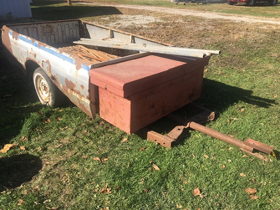 Pickup bed, pin hitch, misc galvenized pipe