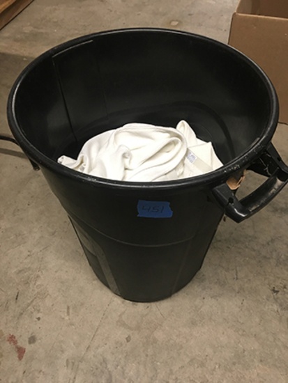 Trash Can 1/2 Full of Long Underwear