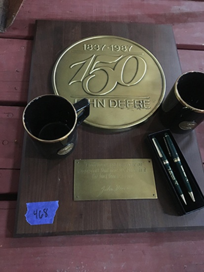 150 year Dealer plaque & cups