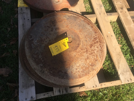 (10) 20 inch disc blades