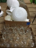 Milk Glass & Stemware