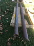 Slide over bale prong extension, 5 1/2 ft long