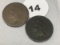 1875, 1876 Indian Cents