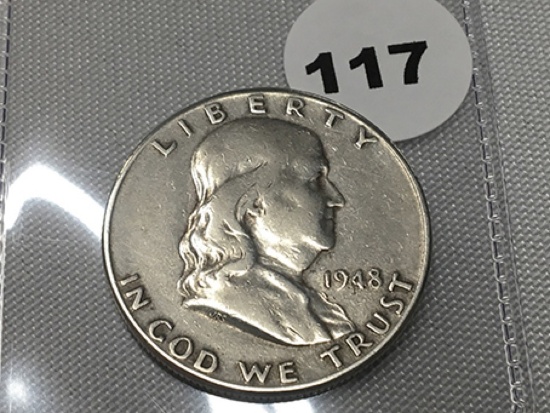 1948-D Franklin Half Dollar