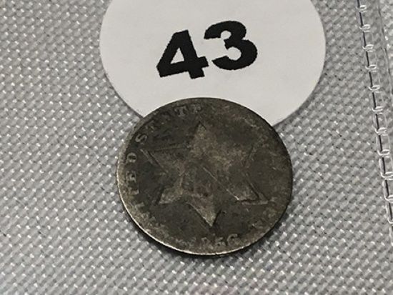1856 3 Cent Silver