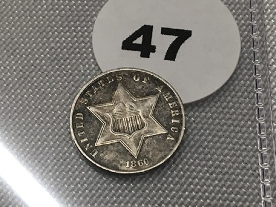 1860 3 Cent Silver