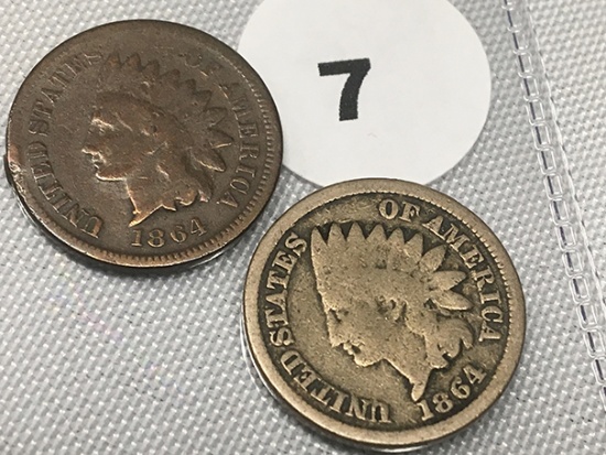 1864, 1864 L Indian Cents