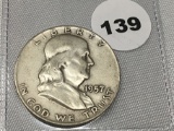 1957-D Franklin Half Dollar