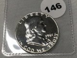 1961 Franklin Half Dollar Proof